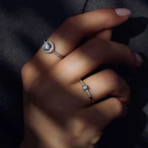 Ponte Vecchio Santa Trinita 925 sterling zilveren ring met zirkonia stenen