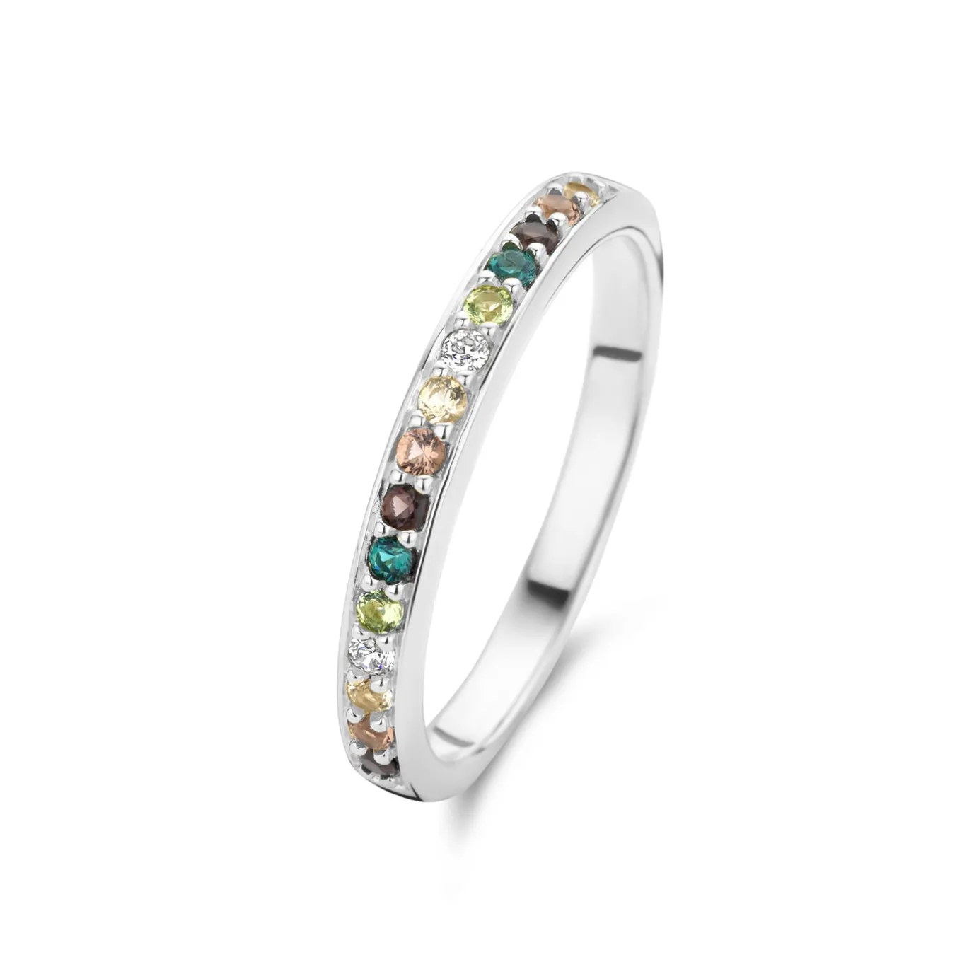 santa_maria_del_fiore__st_0-7.webp Santa Maria del Fiore 925 sterling zilveren ring met gekleurde zirkonia stenen