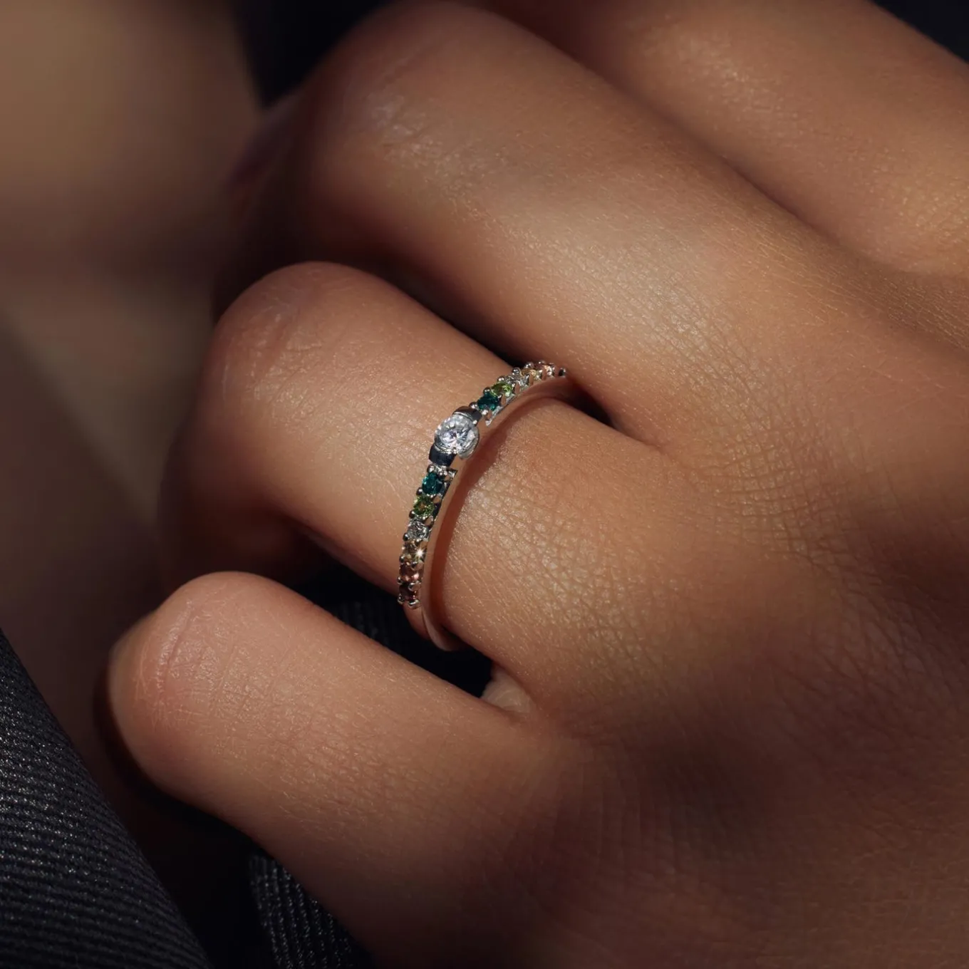 santa_maria_del_fiore__st_1-5.webp Santa Maria del Fiore 925 sterling zilveren ring met gekleurde zirkonia stenen