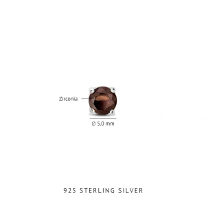 Santa Maria del Fiore 925 sterling zilver Oorknoppen met zirkonia