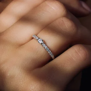 Santa Maria della Base 925 sterling zilveren ring met zirkonia stenen