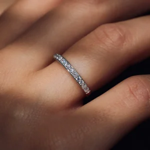 Santa Maria della Base 925 sterling zilveren ring met zirkonia stenen