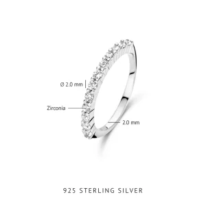 Santa Maria della Base 925 sterling zilveren ring met zirkonia stenen
