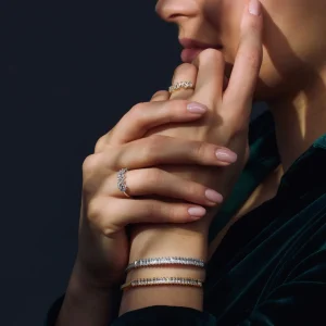 Santa Maria della Base 925 sterling zilveren ring met zirkonia stenen