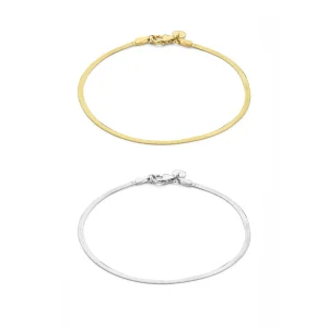 Sorprendimi 925 sterling zilver en gold plated armband giftset