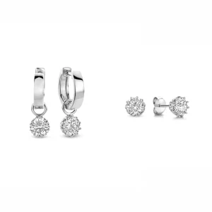 Sorprendimi 925 sterling zilveren oorbellen bezet met zirkonia stenen