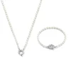 Sorprendimi 925 sterling zilver Ketting en armband Giftset met zoetwaterparels