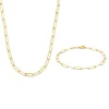 Sorprendimi 925 sterling zilver gold plated Ketting en armband giftset
