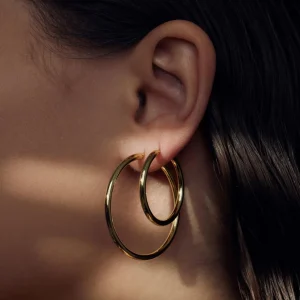 Sorprendimi 925 sterling zilveren gold plated oorbellen