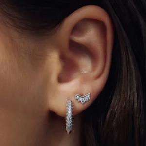 Sorprendimi 925 sterling zilveren oorbellen bezet met zirkonia stenen