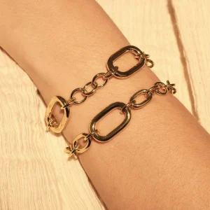 Sorprendimi 925 sterling zilveren gold plated armband giftset