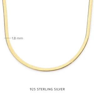 Sorprendimi 925 sterling zilveren gold plated Ketting geschenkset