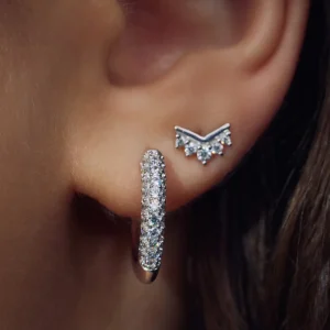 Sorprendimi 925 sterling zilveren oorbellen bezet met zirkonia stenen