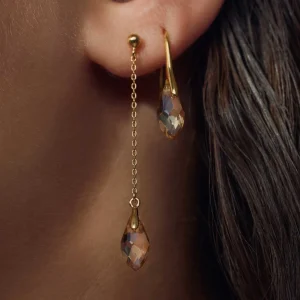 Sorprendimi 925 sterling zilver gold plated oorbellen set