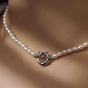 Sorprendimi 925 sterling zilver Ketting en armband Giftset met zoetwaterparels