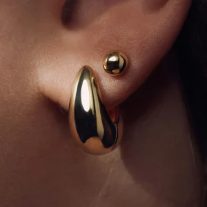 Sorprendimi 925 sterling zilver gold plated oorbellen set