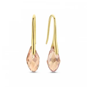 Sorprendimi 925 sterling zilveren gold plated Ketting en Oorhangers Giftset