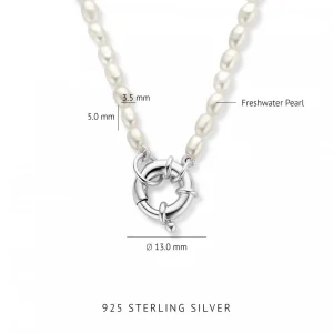 Sorprendimi 925 sterling zilver Ketting en armband Giftset met zoetwaterparels