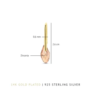 Sorprendimi 925 sterling zilver gold plated oorbellen set