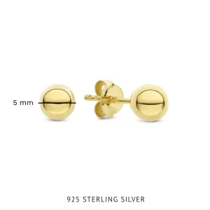 Sorprendimi 925 sterling zilveren gold plated oorbellen set