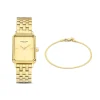 Sorprendimi goudkleurig horloge en 925 sterling zilveren gold plated armband