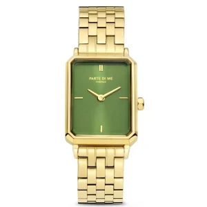 Sorprendimi goudkleurig horloge en 925 sterling zilveren gold plated armband
