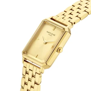 Sorprendimi goudkleurig horloge en 925 sterling zilveren gold plated armband