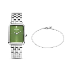 Sorprendimi zilverkleurig horloge en 925 sterling zilveren armband