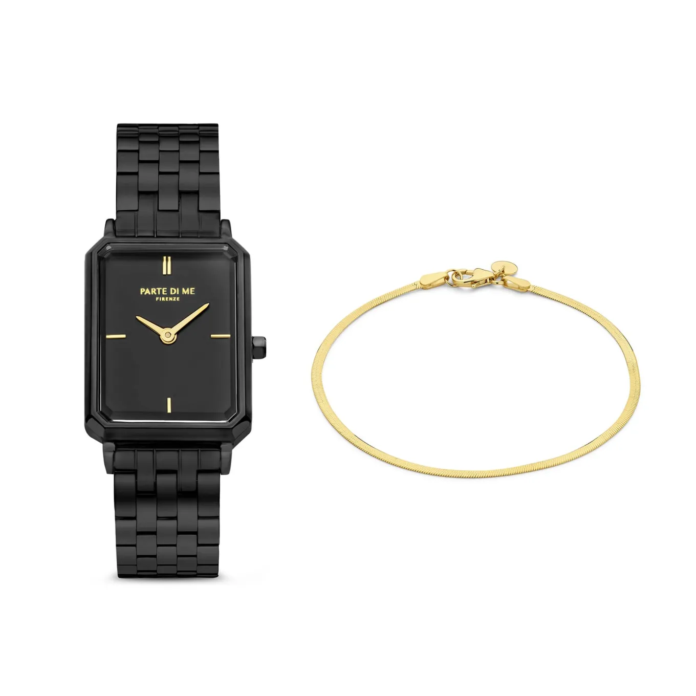 sorprendimi_zwart_horloge_0.webp Sorprendimi zwart horloge en 925 sterling zilveren gold plated armband